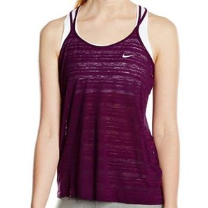 Nike Dri-Fit Strappy Purple Tank